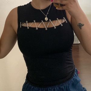 Spandex material like top